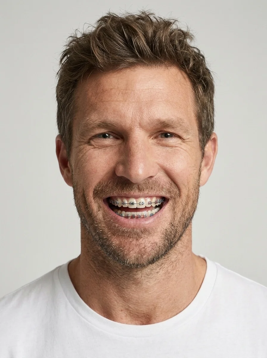 Braces with colourful bands
